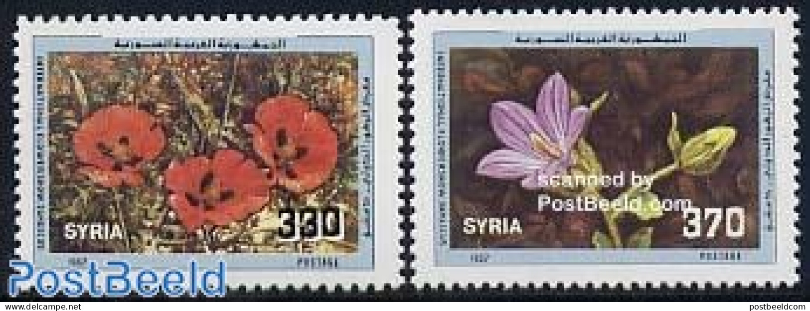 Syria 1987 Flower Show 2v, Mint NH, Nature - Flowers & Plants - Syrie