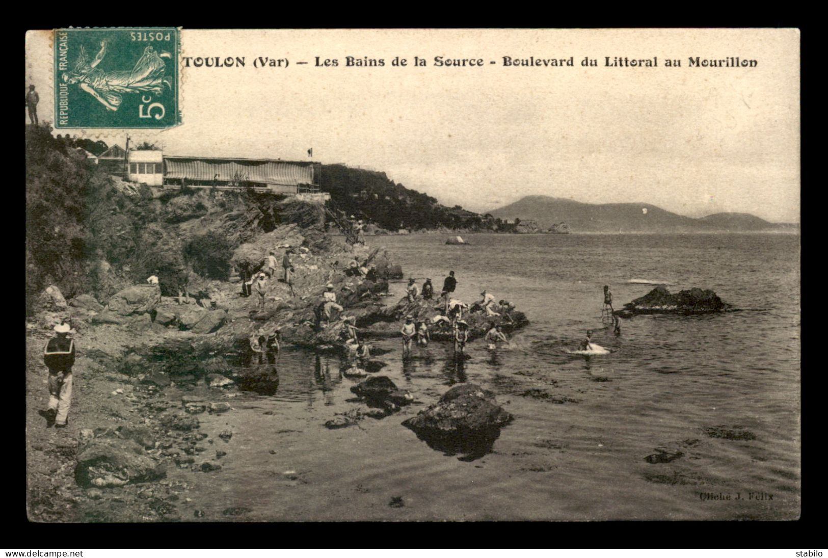 83 - TOULON - LES BAINS DE LA SOURCE - BOULEVARD DU LITTORAL AU MOURILLON - Toulon