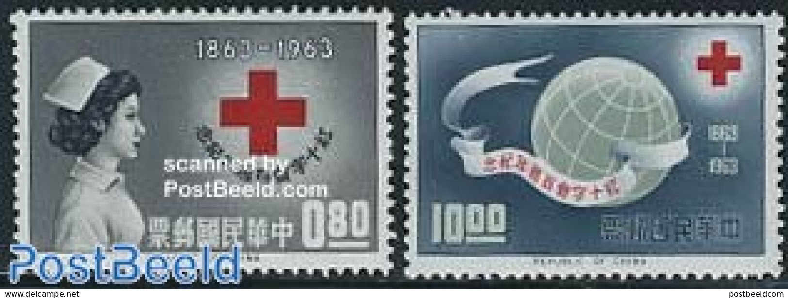 Taiwan 1963 Red Cross 2v, Mint NH, Health - Red Cross - Rotes Kreuz