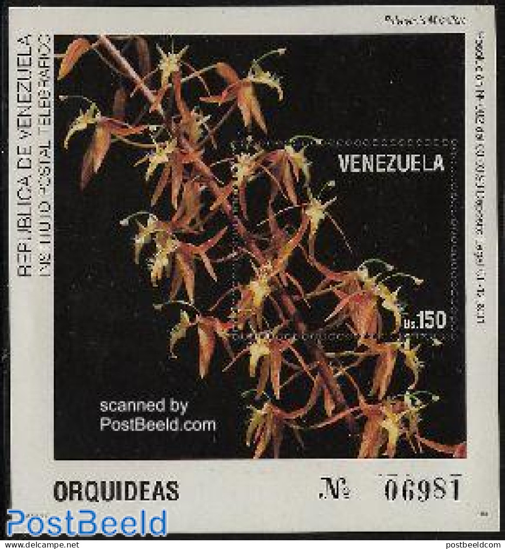 Venezuela 1993 Orchids S/s, Mint NH, Nature - Flowers & Plants - Orchids - Venezuela
