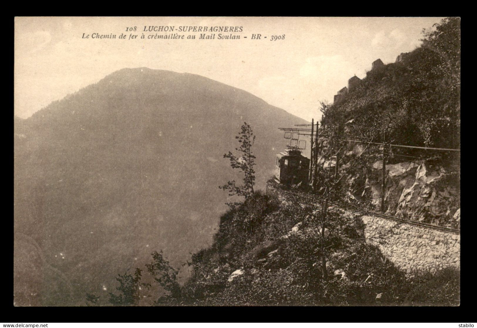 31 - LUCHON - SUPERBAGNERES - LE CHEMIN DE FER A CREMAILLERE AU MAIL SOULAN - Superbagneres