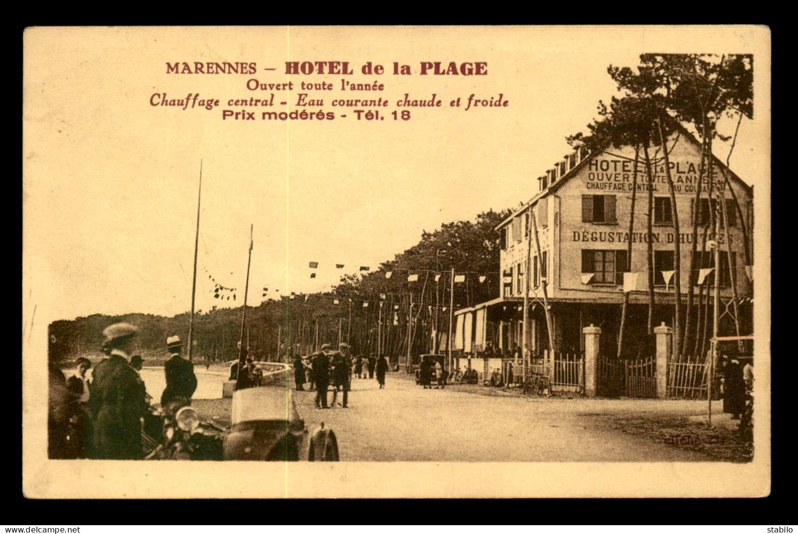 17 - MARENNES - HOTEL DE LA PLAGE - Marennes