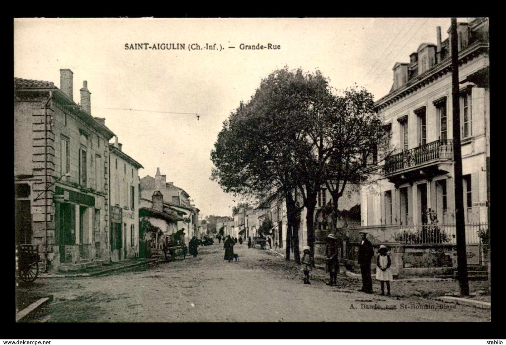 17 - SAINT-AIGULIN - GRANDE RUE - Autres & Non Classés