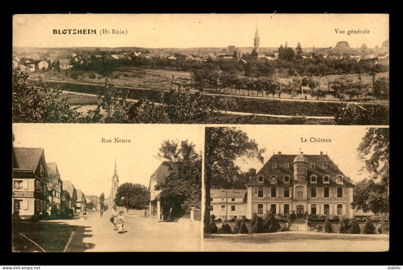 68 - BLOTZHEIM - VUE GENERALE - RUE NEUVE - LE CHATEAU - Autres & Non Classés