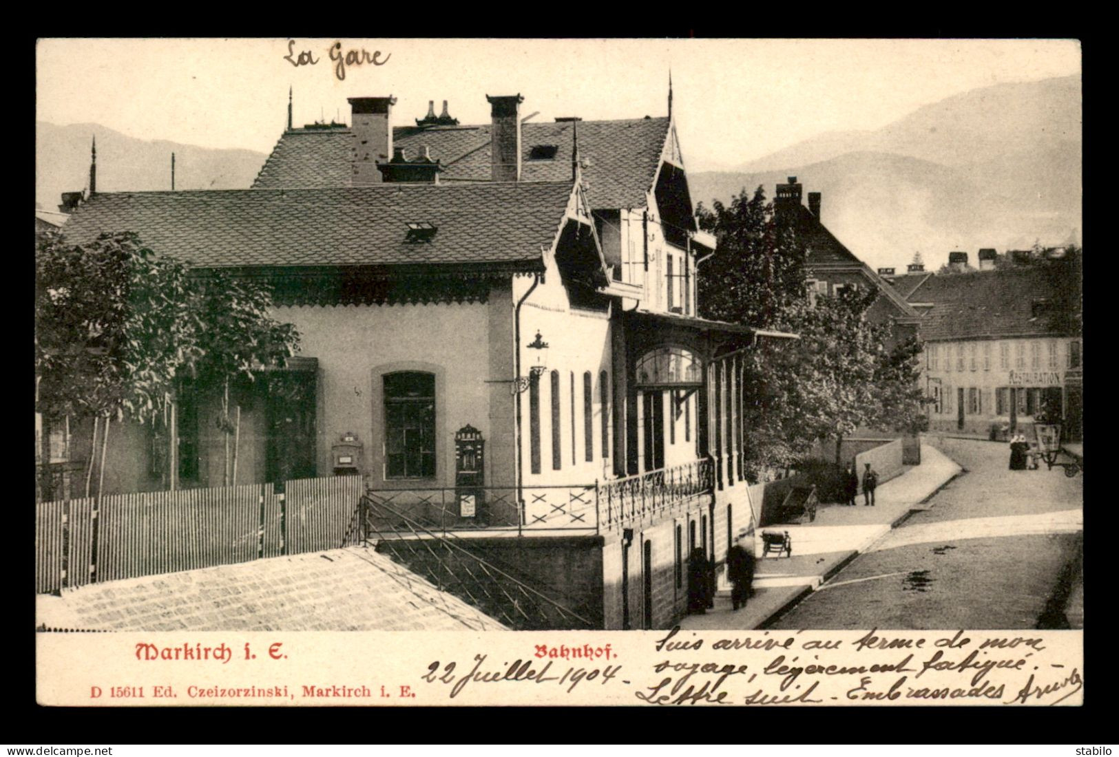 68 - MARKIRCH - SAINTE-MARIE-AUX-MINES - LA GARE DE CHEMIN DE FER - Sainte-Marie-aux-Mines