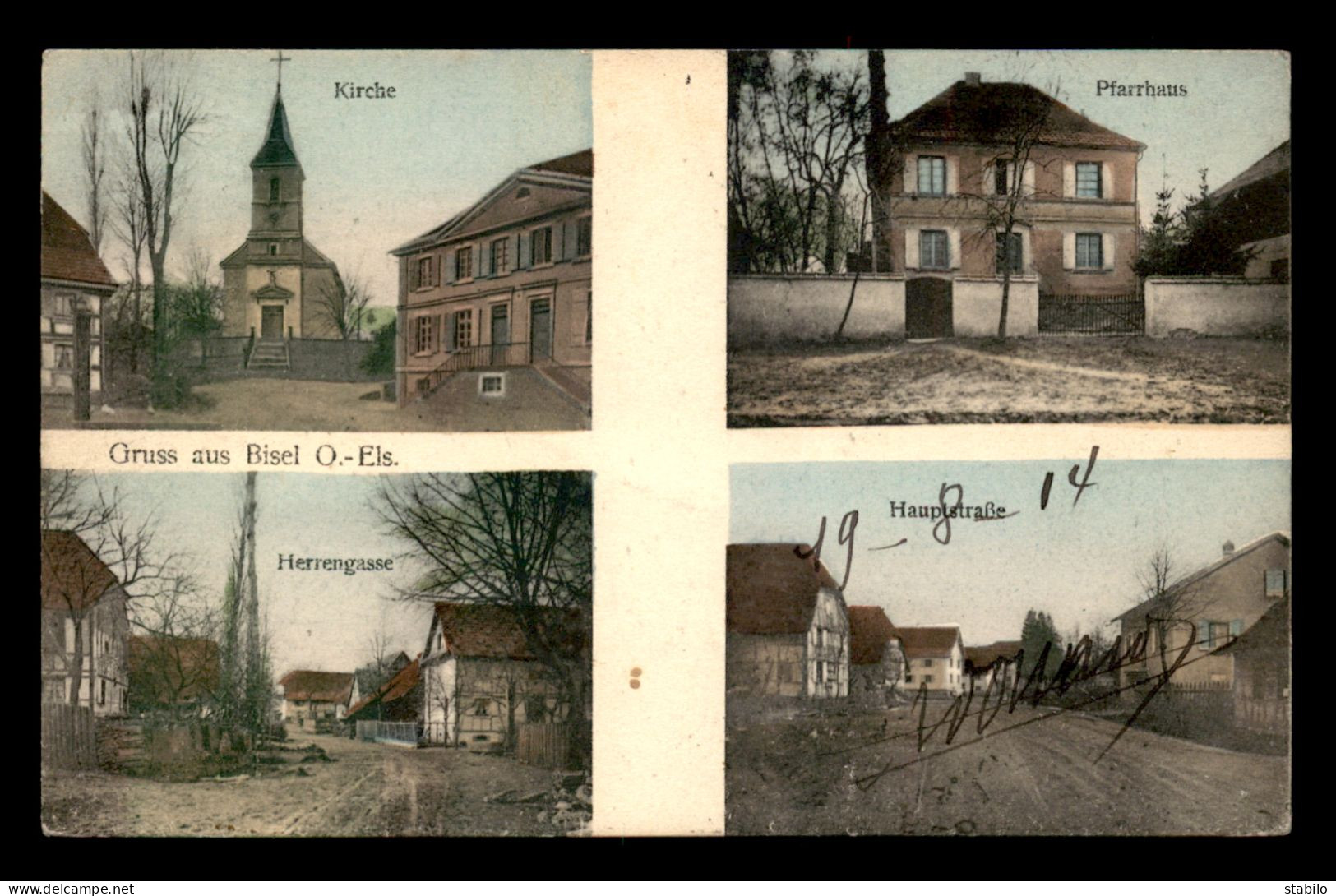 68 - BISEL - KIRCHE - PFARRHAUS - HERRENGASSE - HAUPTSTRASSE - Autres & Non Classés