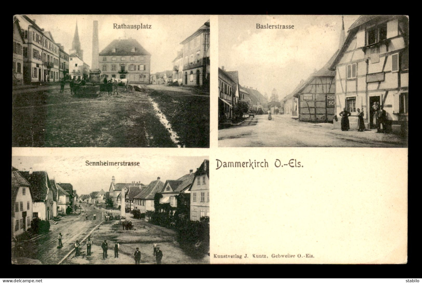 68 - DANNEMARIE - DAMMERKIRCH - RATHAUSPLATZ - BASLERSTRASSE - SENNHEIMERSTRASSE - Dannemarie