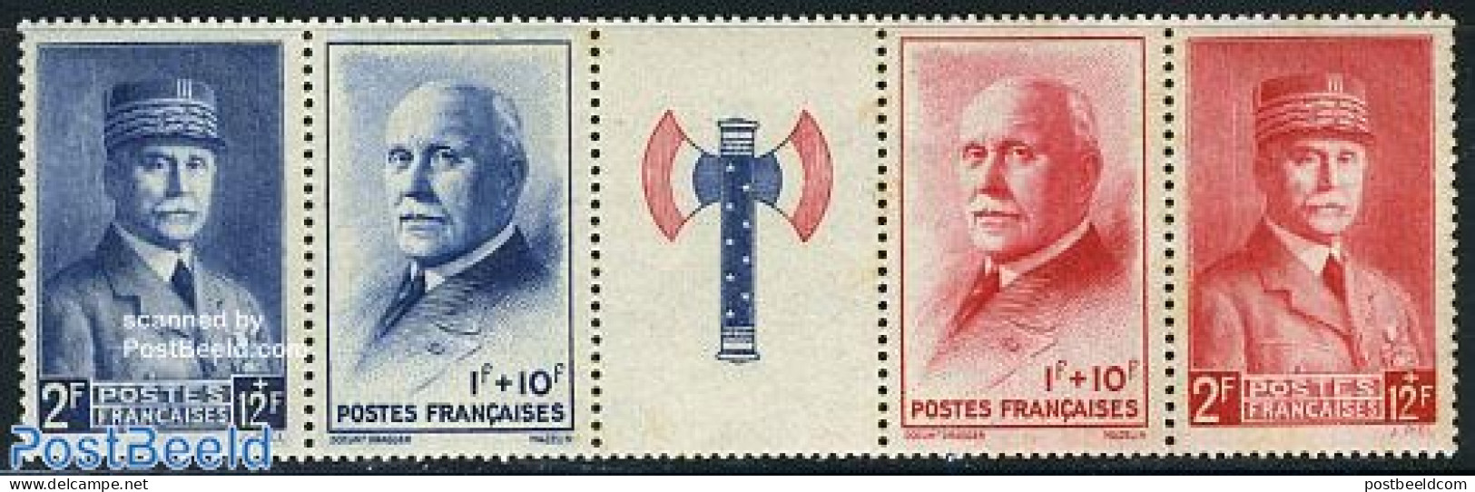 France 1943 National Aid 4v [::T::], Mint NH - Unused Stamps