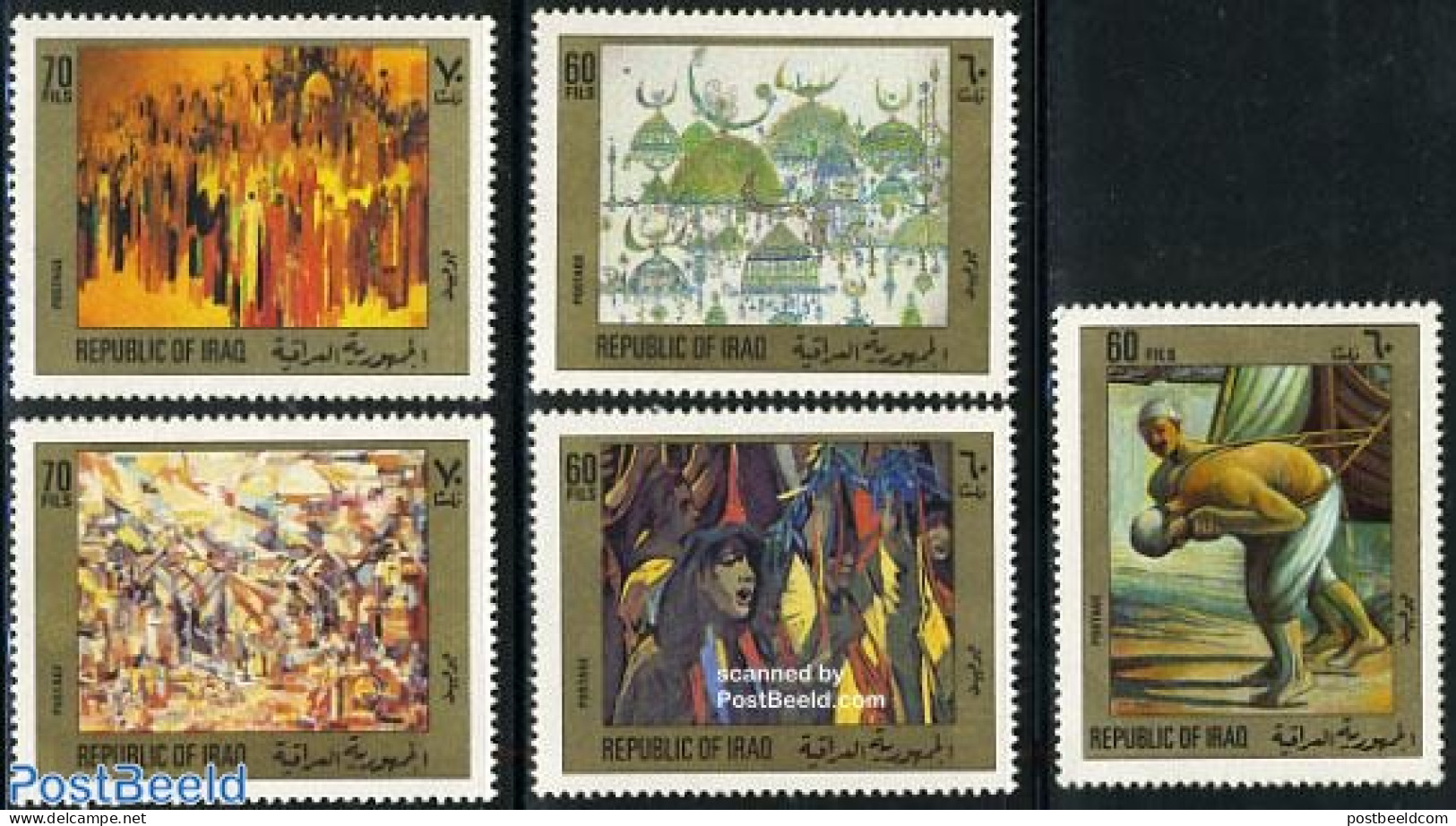 Iraq 1983 Paintings 5v, Mint NH, Art - Modern Art (1850-present) - Paintings - Irak
