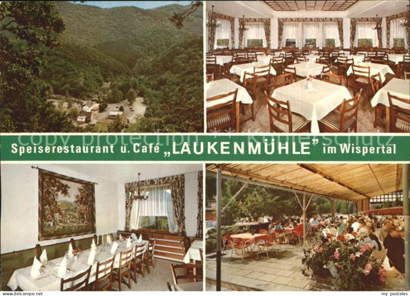 72482635 Lorch Rheingau Speiserestaurant Cafe Laukenmuehle Im Wispertal Gastraeu - Autres & Non Classés