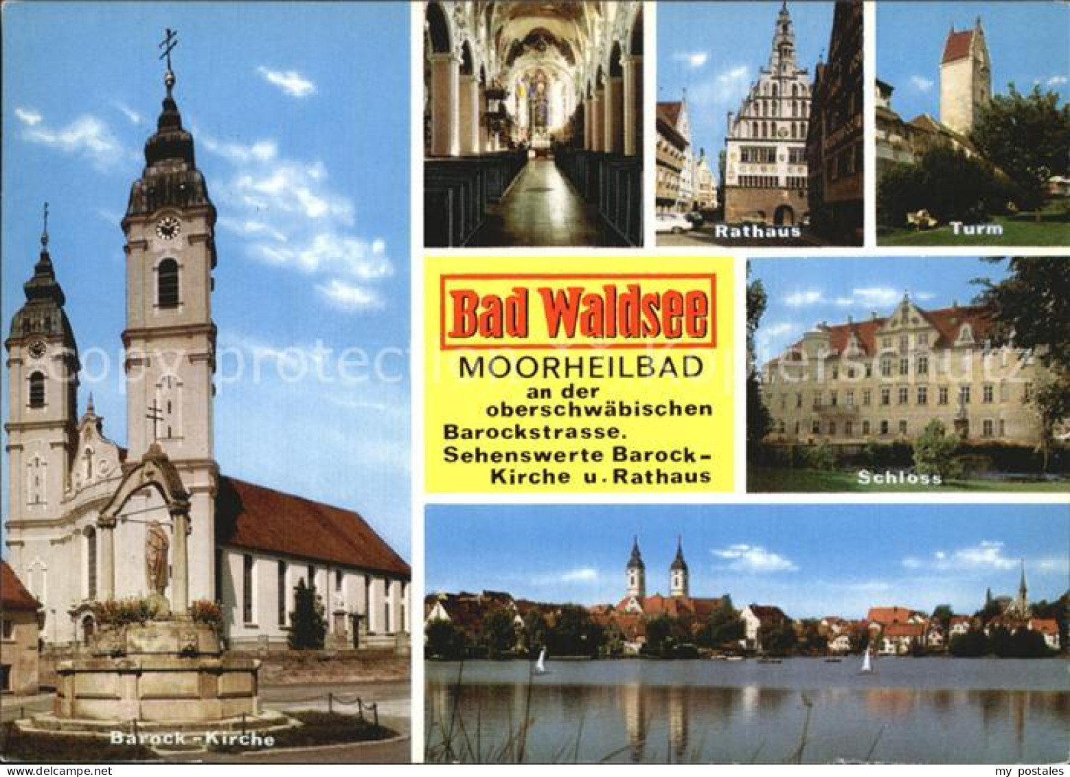 72482619 Bad Waldsee Barock Kirche Rathaus Turm Schloss See Bad Waldsee - Bad Waldsee