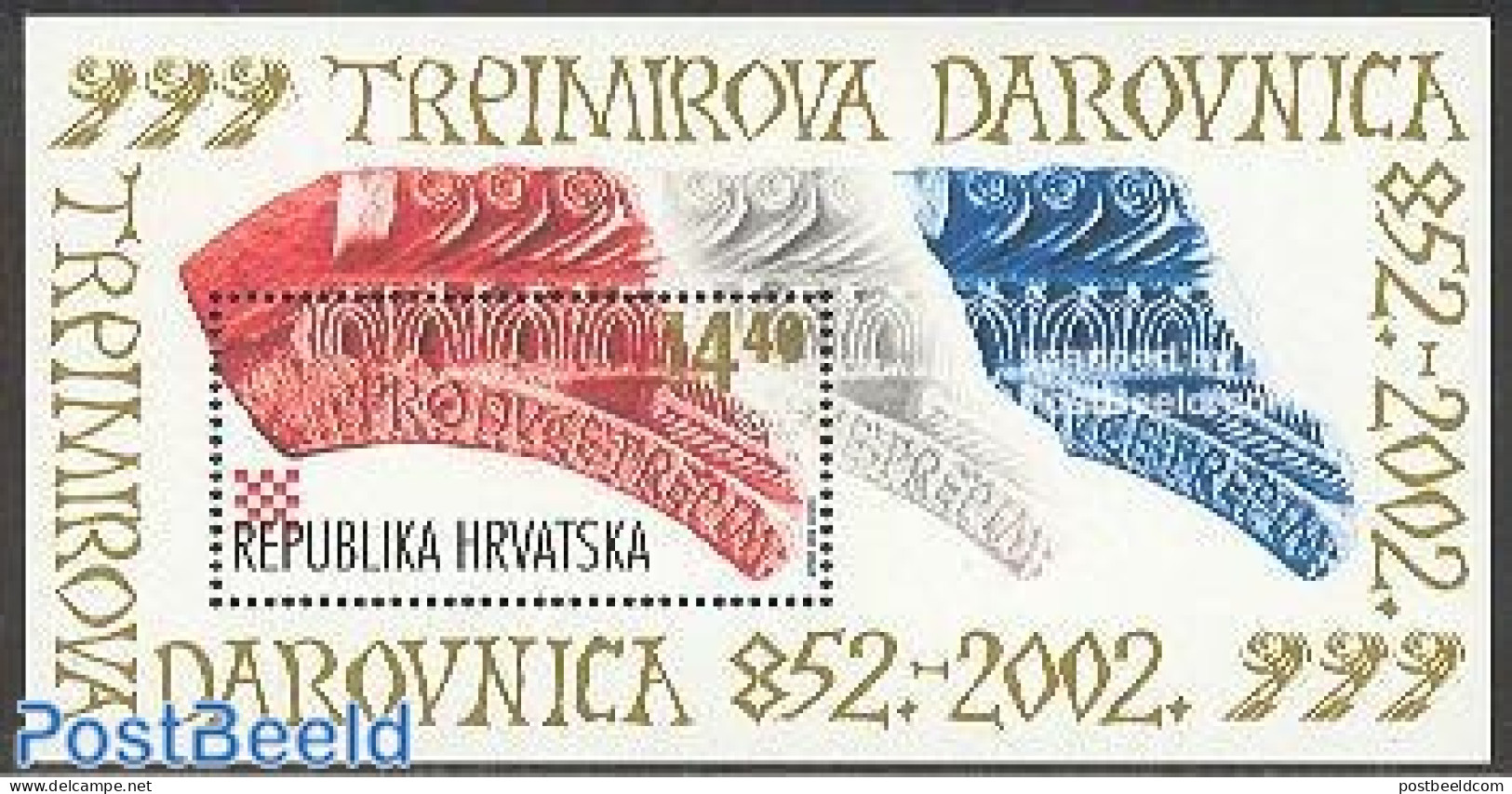 Croatia 2002 Trpimir S/s, Mint NH, History - Archaeology - Archéologie