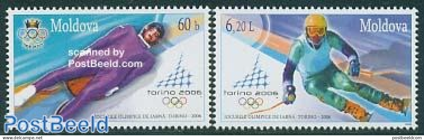 Moldova 2006 Olympic Winter Games 2v, Mint NH, Sport - Olympic Winter Games - Skiing - Skiing