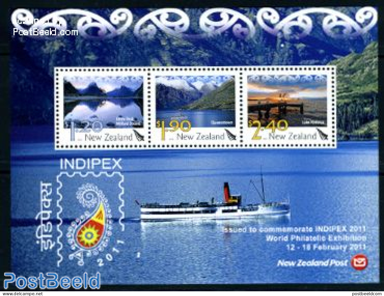 New Zealand 2011 Indipex S/s, Mint NH, Nature - Sport - Transport - Birds - Mountains & Mountain Climbing - Philately .. - Nuovi