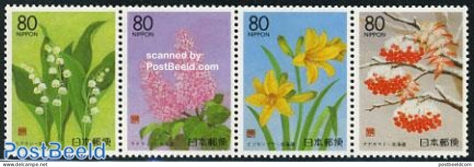 Japan 1999 Hokkaido 4v [:::], Mint NH, Nature - Flowers & Plants - Unused Stamps