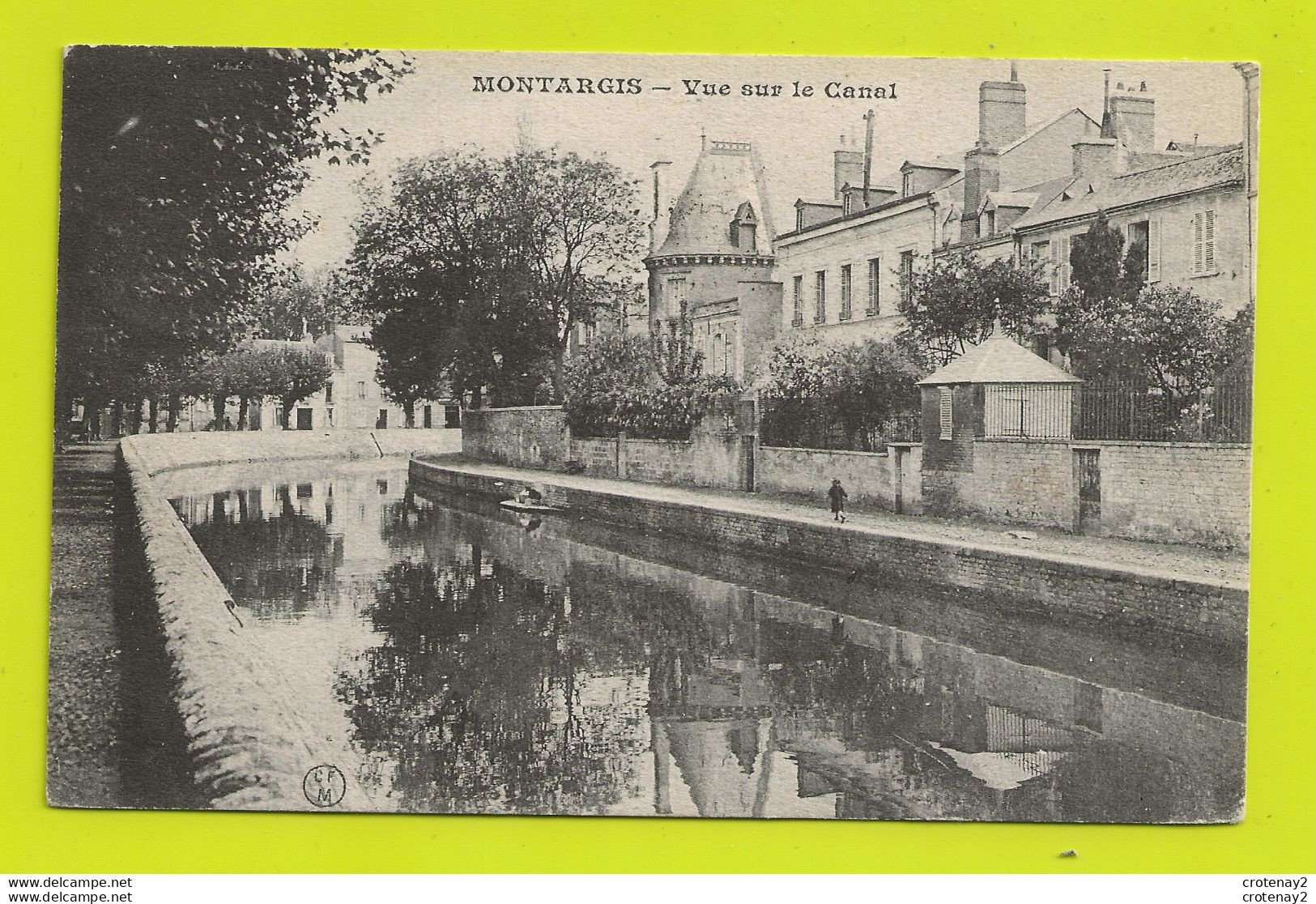 45 MONTARGIS Vue Sur Le Canal écrite Le 6 Juin 1908 Enfant Sur La Berge VOIR DOS - Montargis