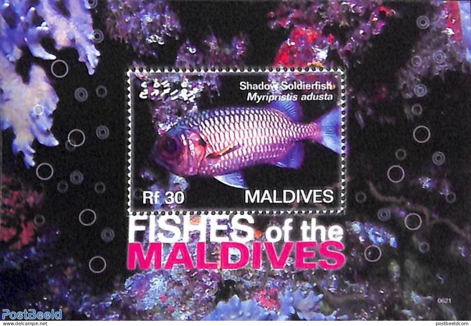 Maldives 2006 Fish Of The Maldives S/s, Mint NH, Nature - Fish - Poissons