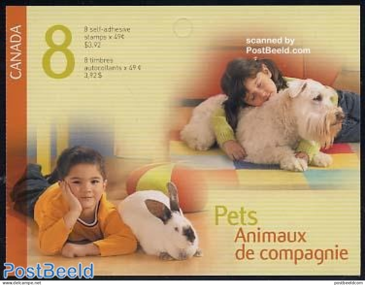 Canada 2004 Pets Booklet, Mint NH, Nature - Animals (others & Mixed) - Cats - Dogs - Fish - Rabbits / Hares - Stamp Bo.. - Unused Stamps