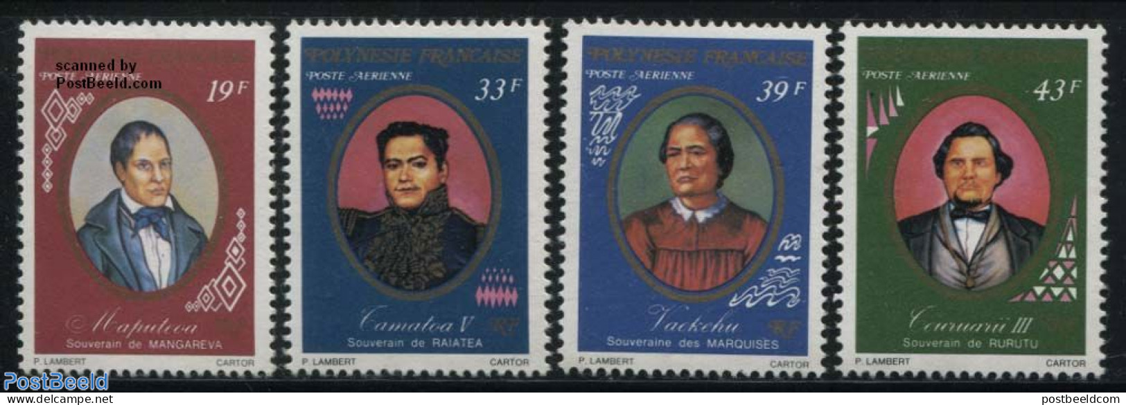 French Polynesia 1977 Leaders 4v, Mint NH - Neufs