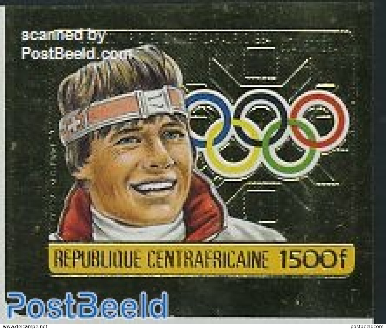 Central Africa 1984 Olympic Winter Games 1v Imperforated, Mint NH, Sport - Olympic Winter Games - Centrafricaine (République)