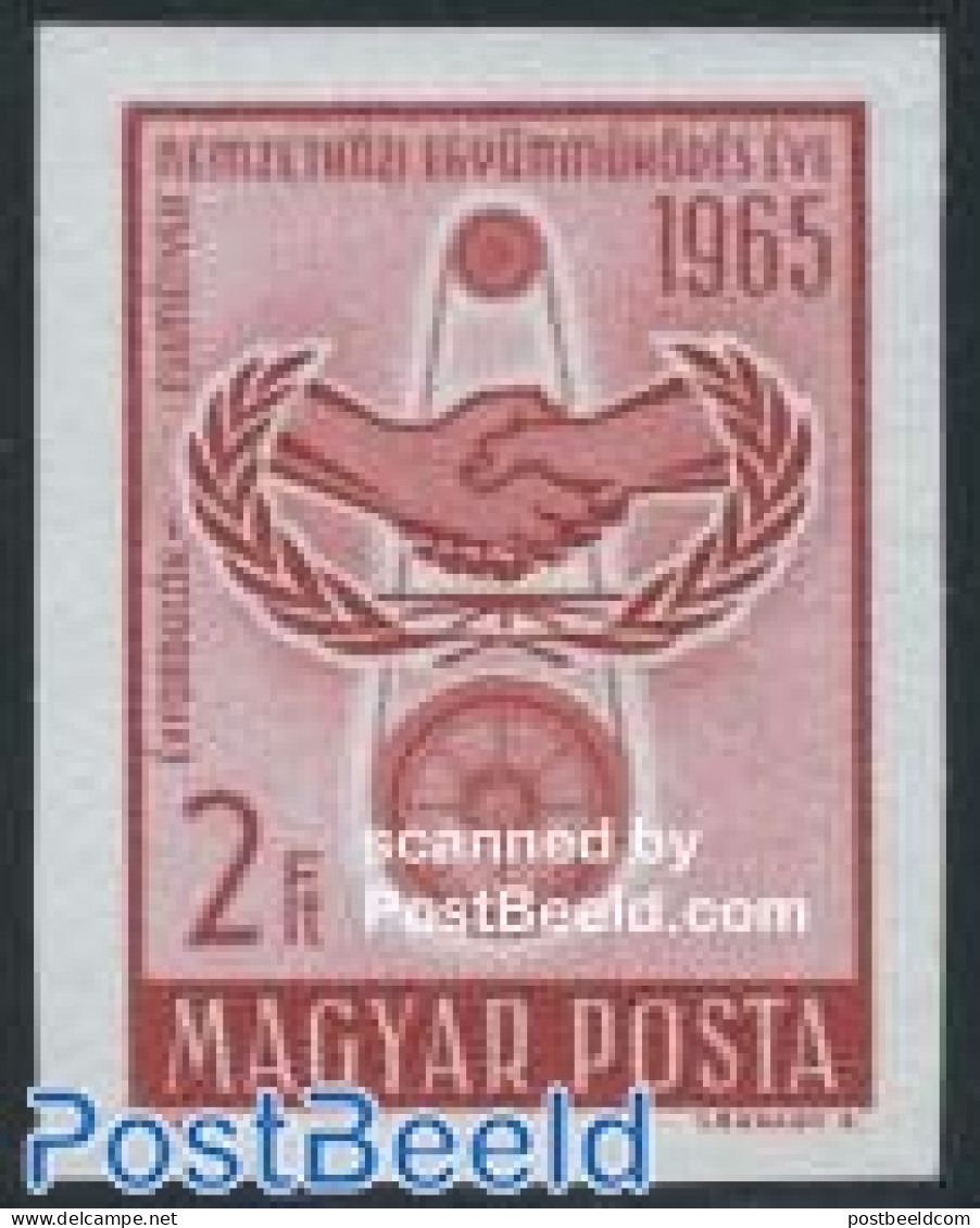 Hungary 1965 20 Years UNO 1v Imperforated, Mint NH, History - United Nations - Neufs