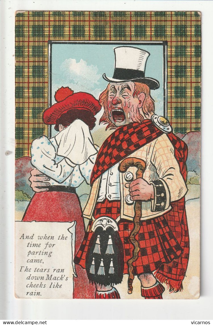 CP ILLUSTRATEUR ROYAUME UNI ECOSSE "And When The Time For Parting Came" - 1900-1949