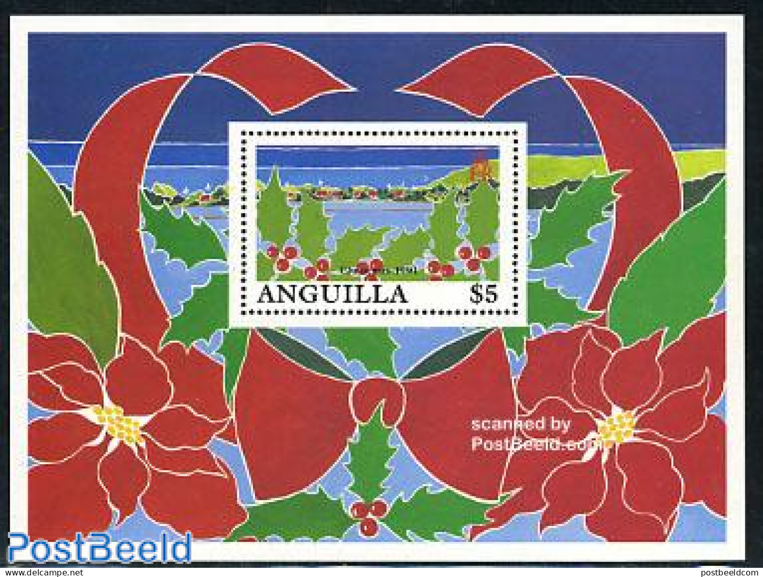 Anguilla 1991 Christmas S/s, Mint NH, Religion - Christmas - Navidad