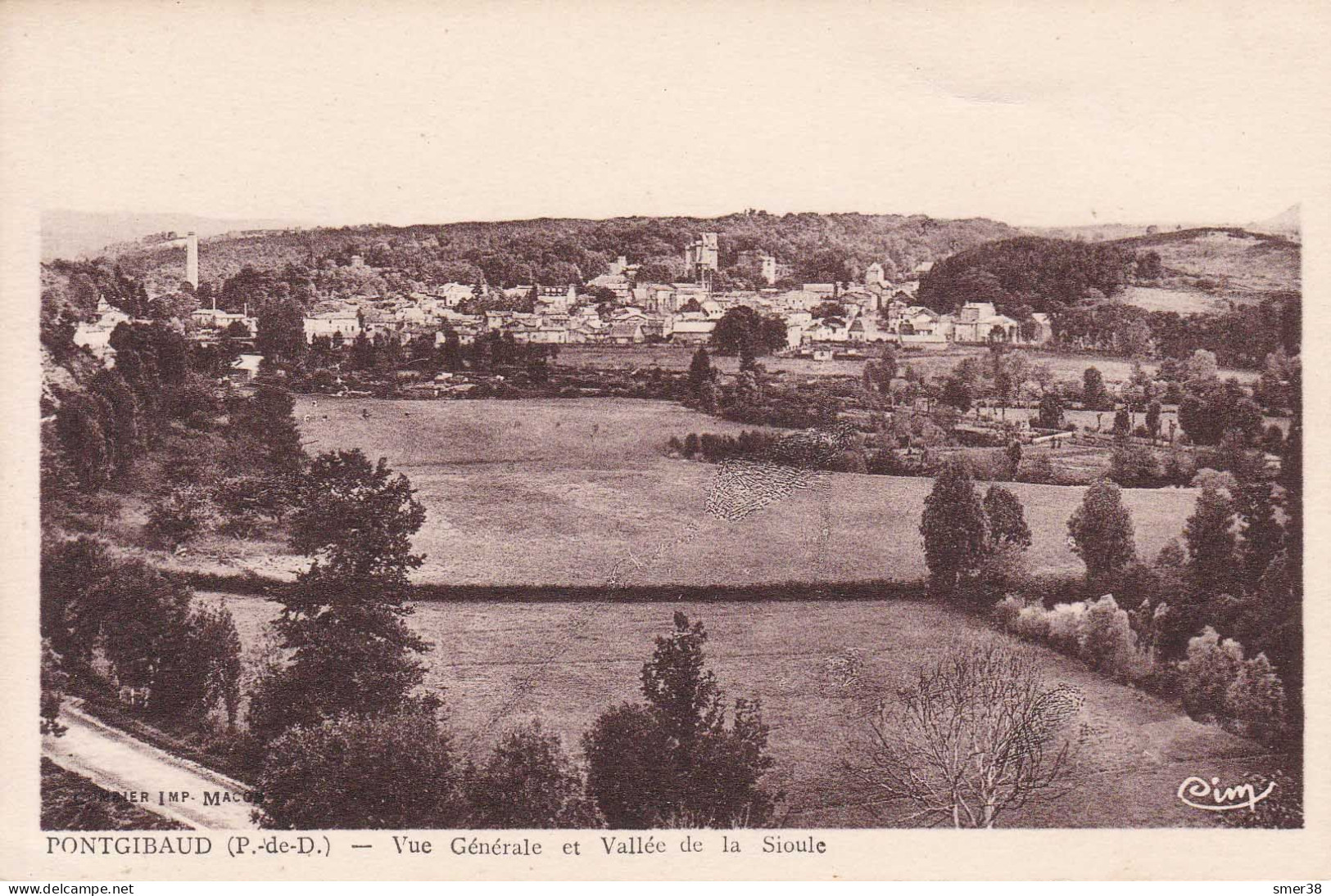 63 - Pontgibaud - Vue Générale Et Vallée De La Sioule - Autres & Non Classés