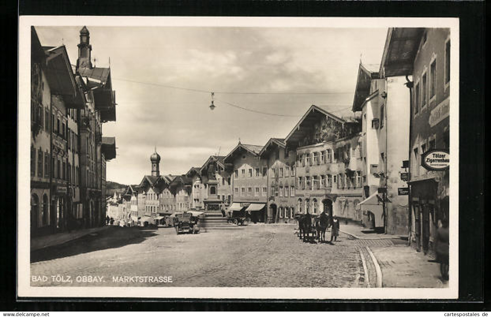 AK Bad Tölz /Obbay., Blick In Die Marktstrasse  - Bad Toelz