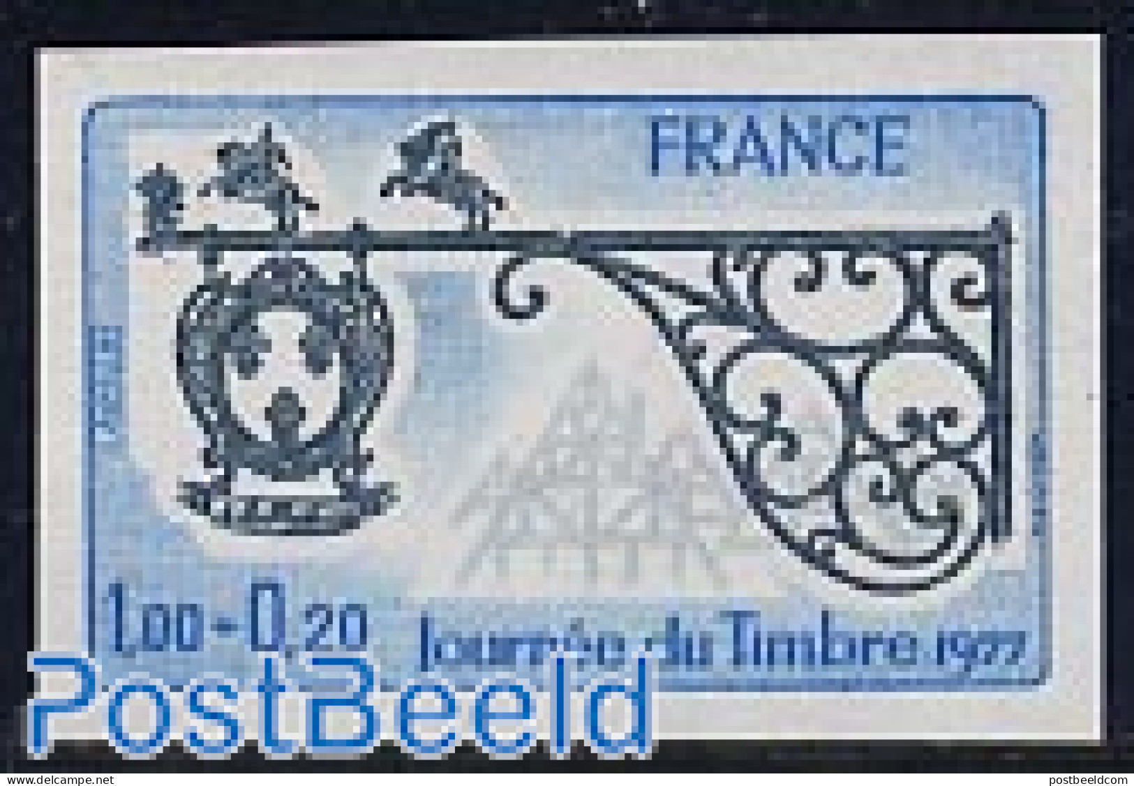 France 1977 Stamp Day 1v Imperforated, Mint NH, Stamp Day - Nuovi