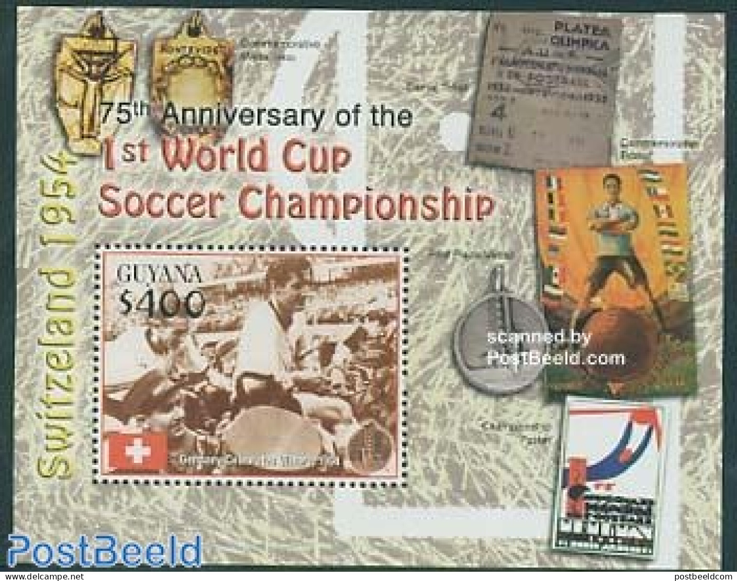 Guyana 2005 World Cup Football S/s, Germany 1954, Mint NH, History - Sport - Guyana (1966-...)