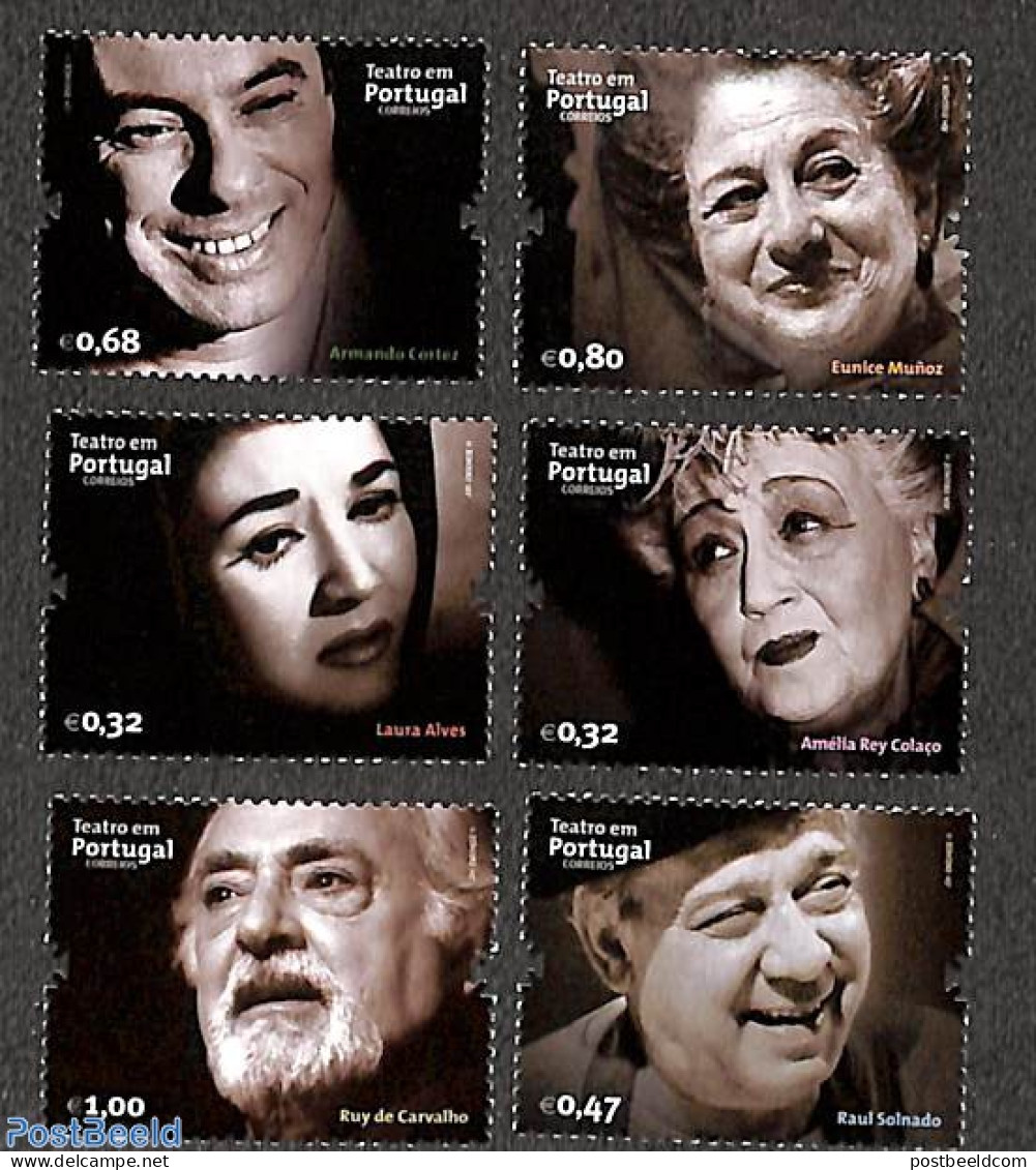 Portugal 2011 Theatre 6v, Mint NH, Performance Art - Theatre - Unused Stamps