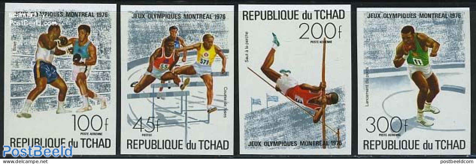 Chad 1976 Olympic Games 4v Imperforated, Mint NH, Sport - Olympic Games - Andere & Zonder Classificatie