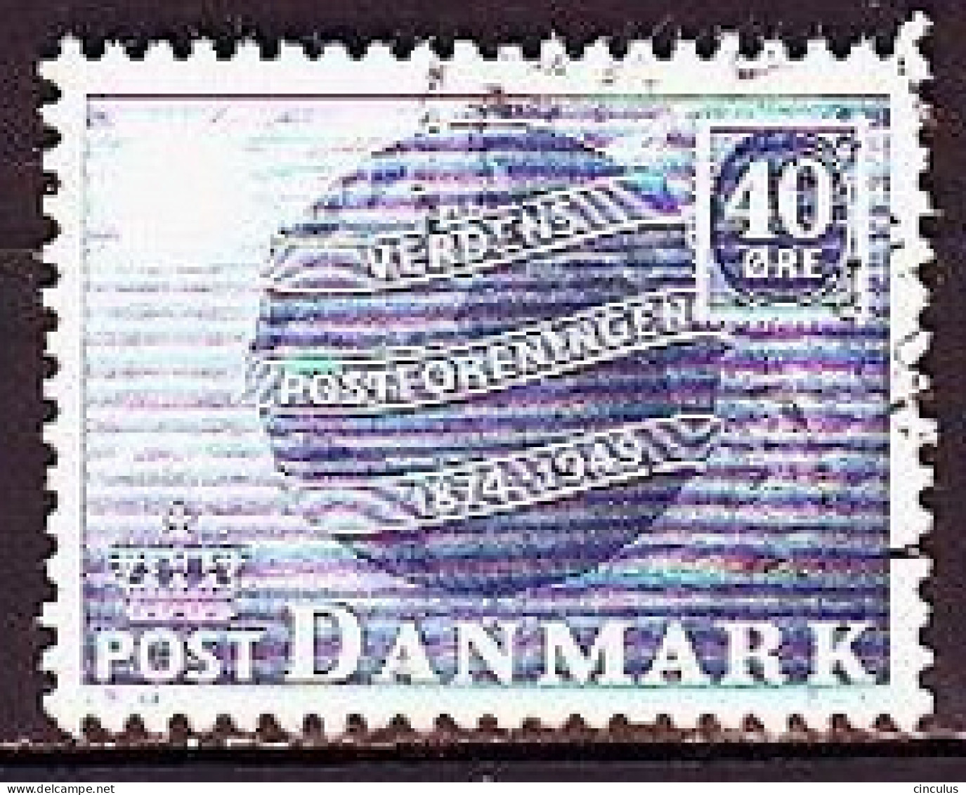 1949. Denmark. 75th Anniversary Of Universal Postal Union (UPU). Used. Mi. Nr. 320 - Oblitérés