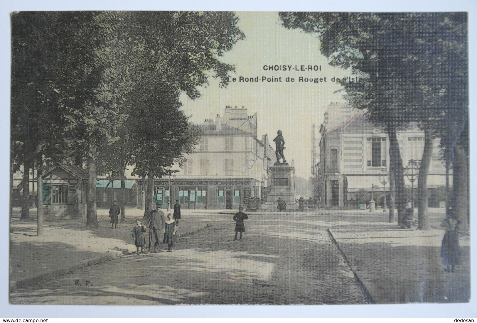 Cpa 1909 Couleur Toilée CHOISY LE ROI Le Rond Point De Rouget De L'Isle - BL84 - Choisy Le Roi