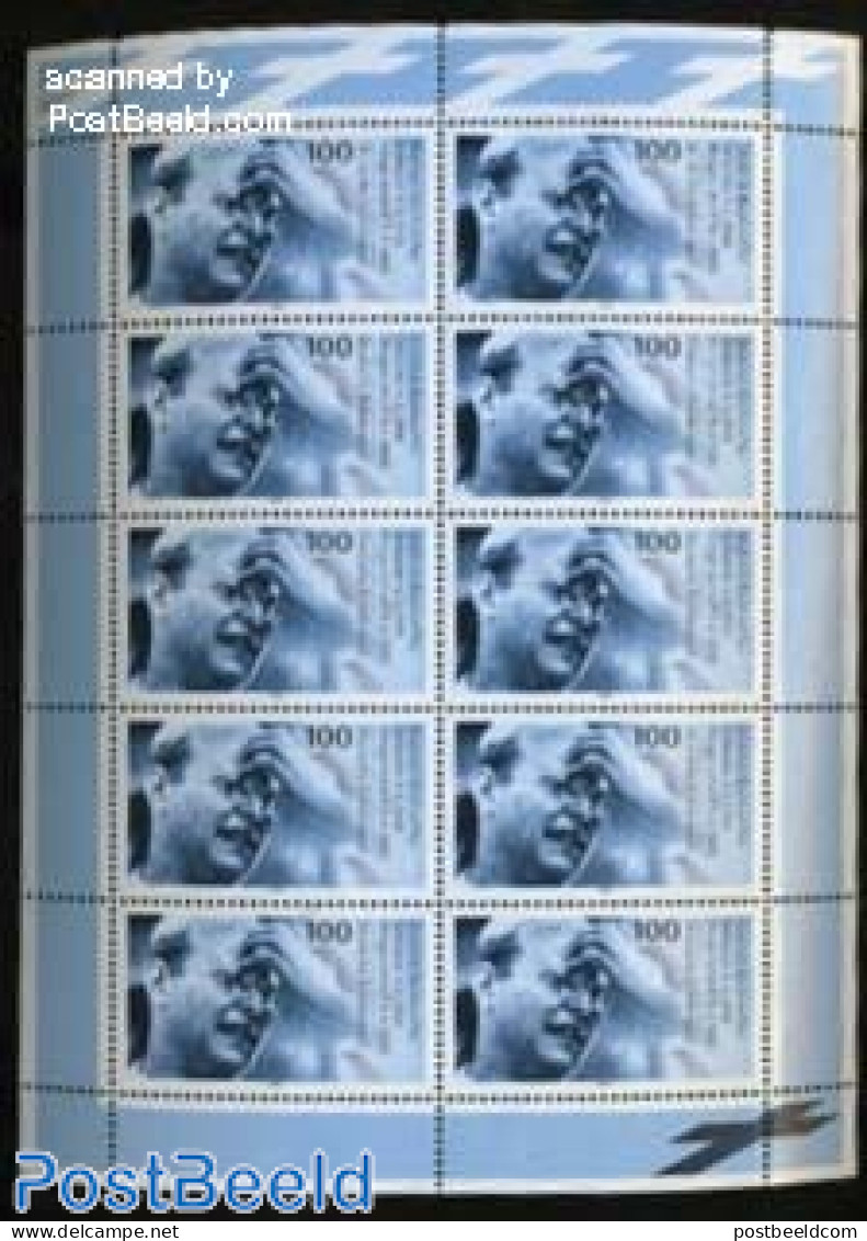 Germany, Federal Republic 1995 D. Bonhoeffer M/s, Mint NH, Religion - Religion - Unused Stamps