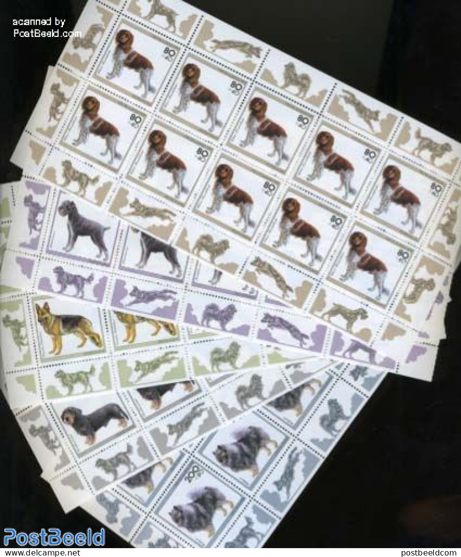 Germany, Federal Republic 1995 Dogs 5 M/s, Mint NH, Nature - Dogs - Unused Stamps