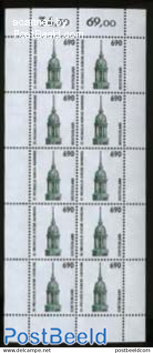 Germany, Federal Republic 1996 St. Michaelis Church, Hamburg M/s, Mint NH, Religion - Churches, Temples, Mosques, Syna.. - Unused Stamps