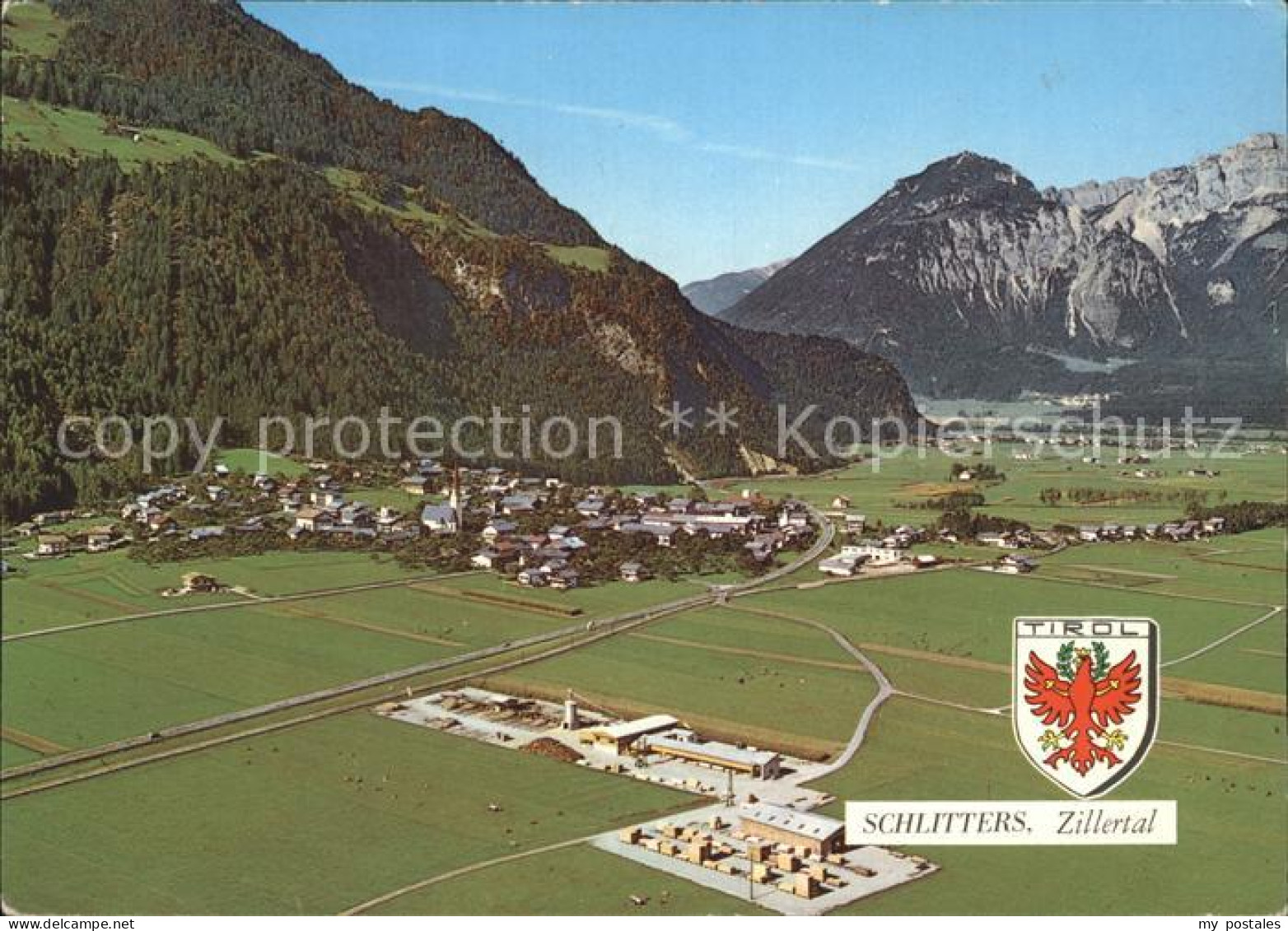 72238726 Schlitters Tirol Eingang Ins Zillertal Sonnwendgebirge Rofanspitze Flie - Autres & Non Classés