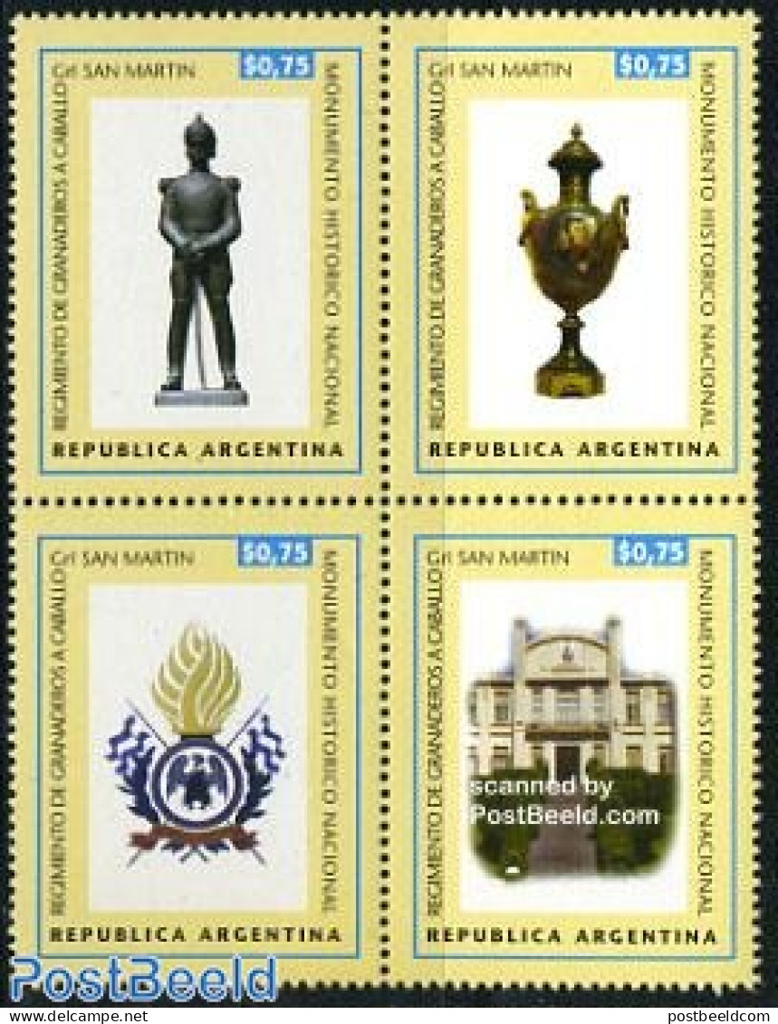 Argentina 1998 General San Martin 4v [+], Mint NH, History - Various - Coat Of Arms - Uniforms - Neufs