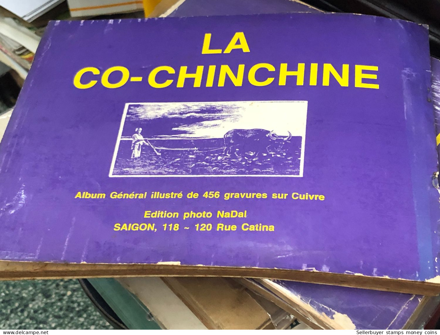 French book printed with 21 provinces and cities with images of southern Vietnam.French colonial period of Vietnam(LA CO