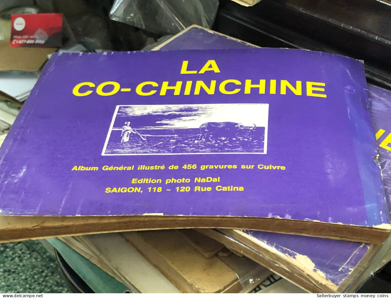 French book printed with 21 provinces and cities with images of southern Vietnam.French colonial period of Vietnam(LA CO