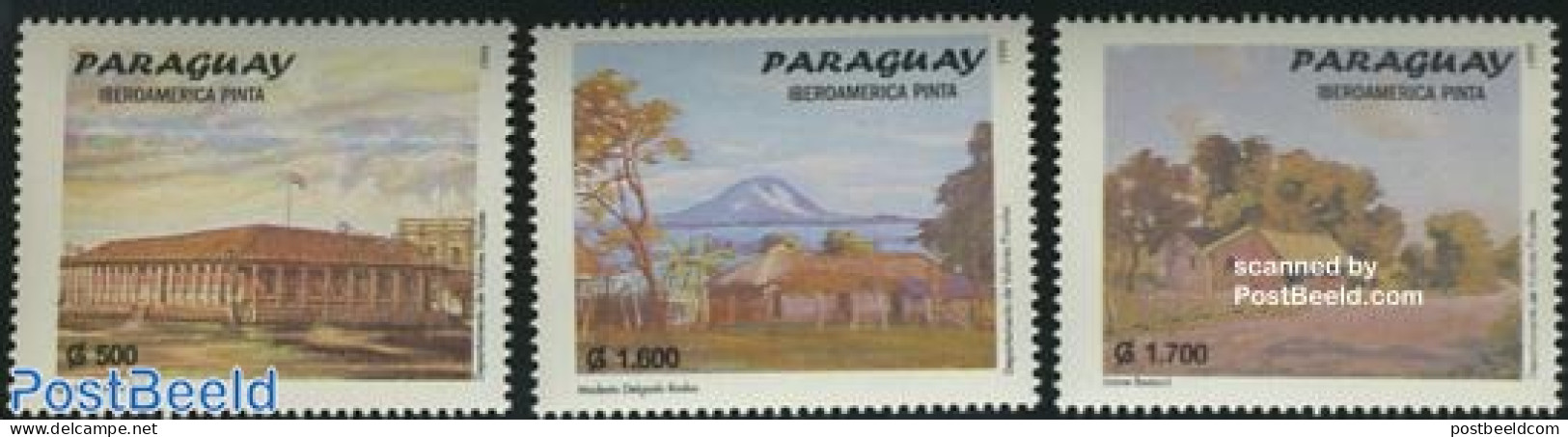 Paraguay 1999 Paintings 3v, Mint NH, Art - Paintings - Paraguay