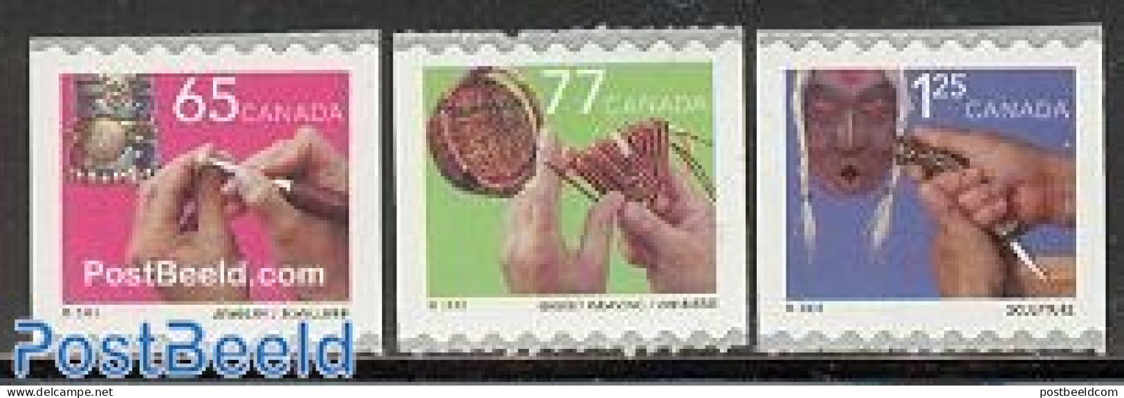 Canada 2002 Handicrafts 3v, Mint NH, Performance Art - Music - Art - Handicrafts - Unused Stamps
