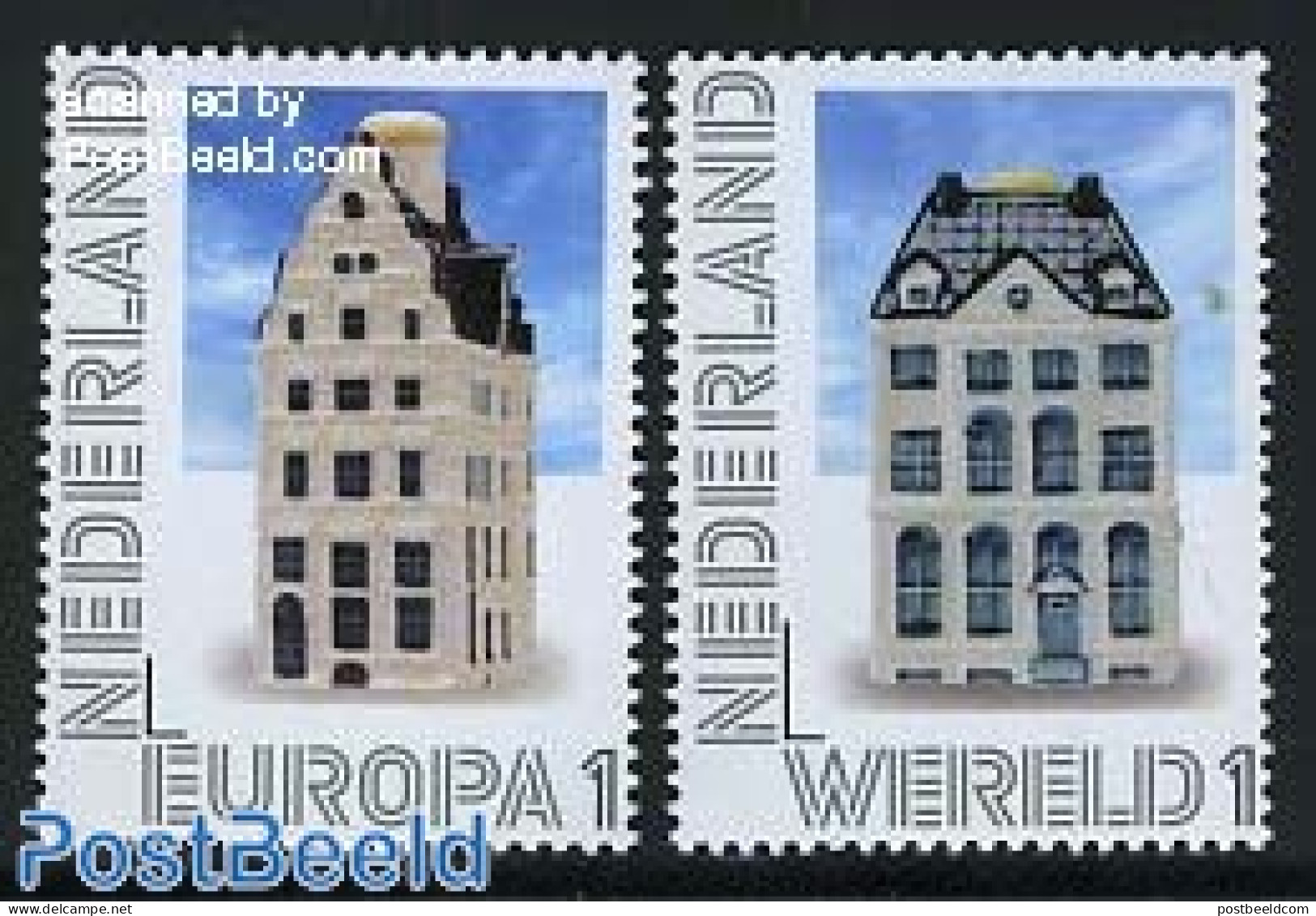 Netherlands 2012 Personal Stamps Europe And World 2v, Mint NH, Art - Architecture - Art & Antique Objects - Neufs