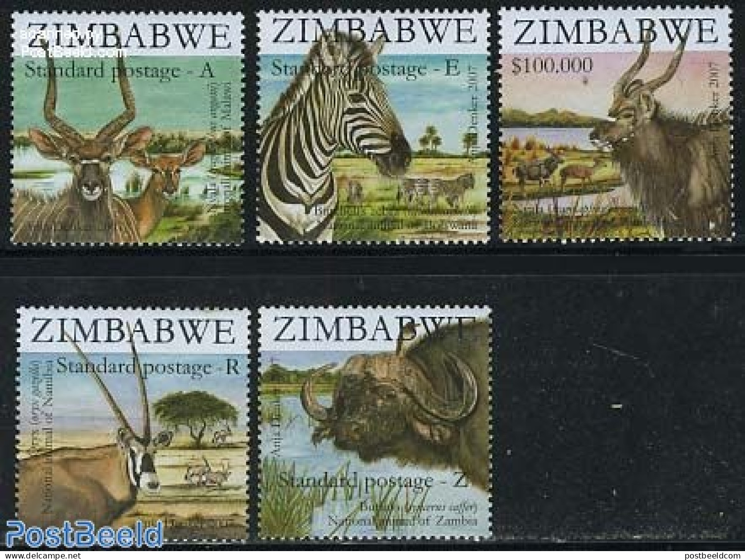 Zimbabwe 2007 SAPOA 5v, Mint NH, Nature - Various - Animals (others & Mixed) - Zebra - Joint Issues - Emissions Communes