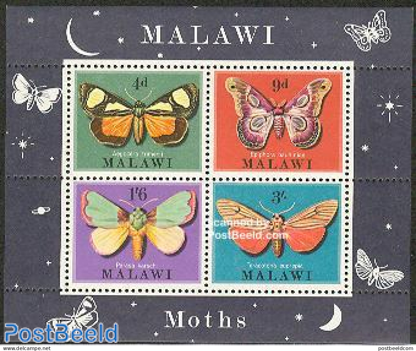 Malawi 1970 Butterflies S/s, Mint NH, Nature - Butterflies - Malawi (1964-...)