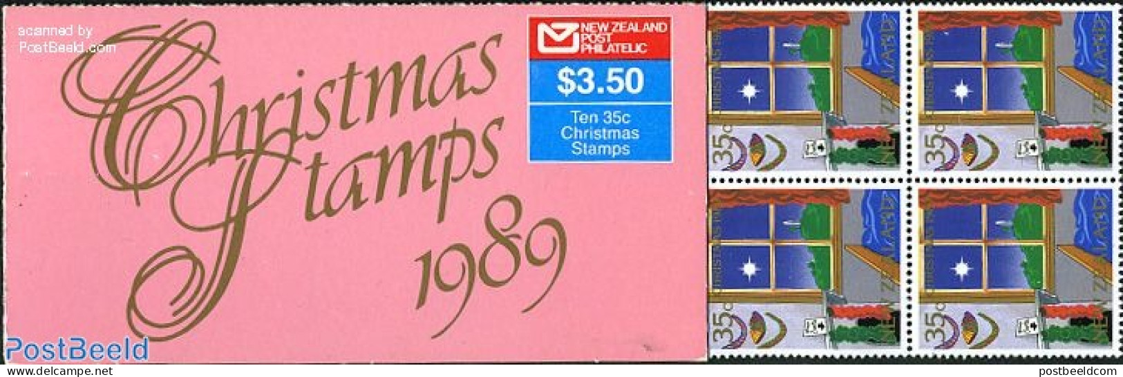 New Zealand 1989 CHRISTMAS BOOKLET, Mint NH, Religion - Christmas - Stamp Booklets - Neufs