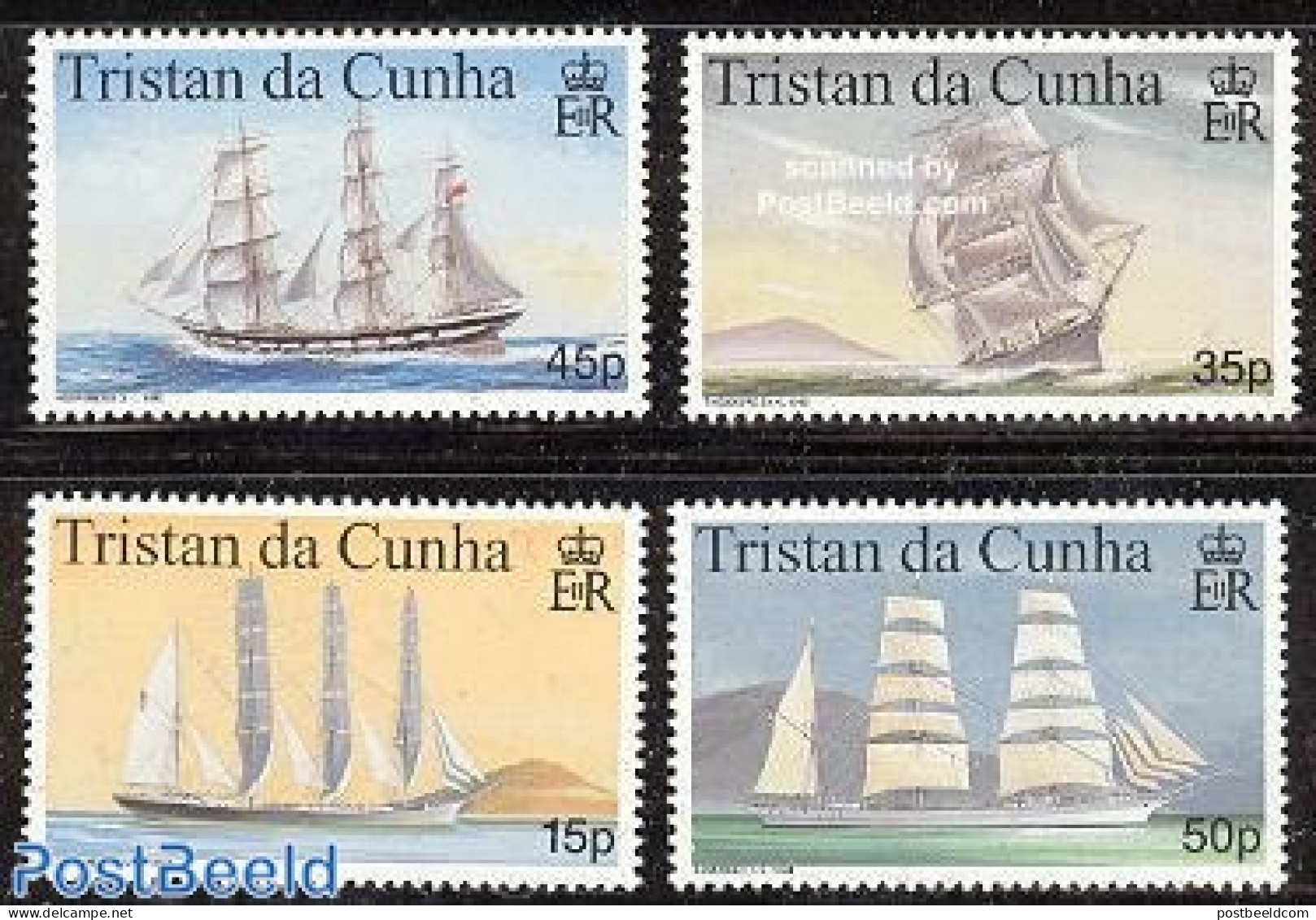 Tristan Da Cunha 1998 Ships 4v, Mint NH, Transport - Ships And Boats - Schiffe