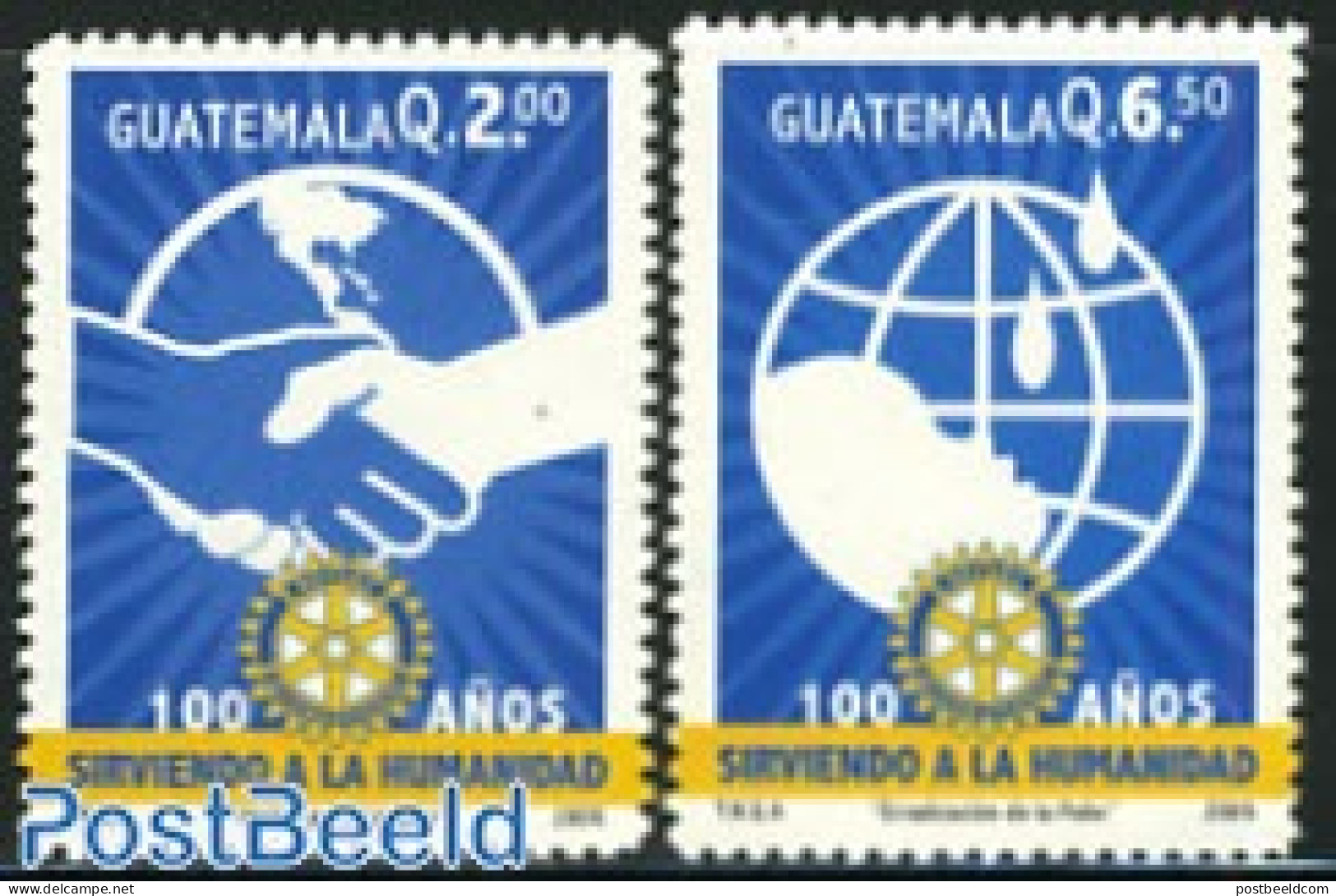 Guatemala 2005 Rotary Int. 2v, Mint NH, Various - Maps - Rotary - Géographie